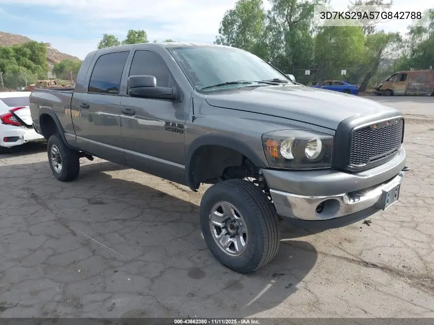 3D7KS29A57G842788 2007 Dodge Ram 2500 Slt