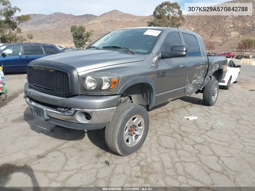 3D7KS29A57G842788 2007 Dodge Ram 2500 Slt