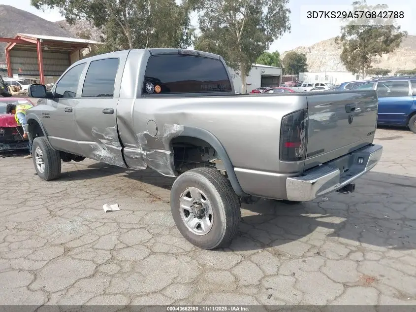 3D7KS29A57G842788 2007 Dodge Ram 2500 Slt
