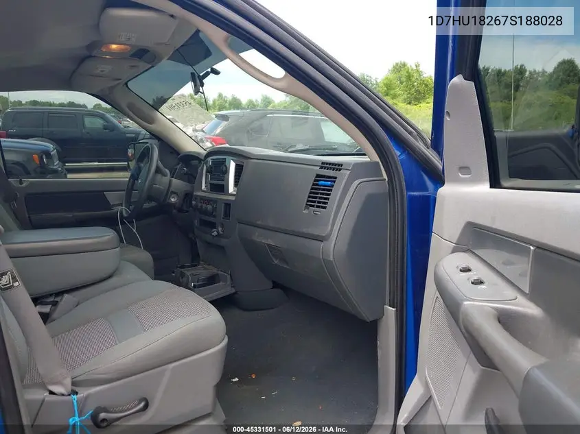 2007 Dodge Ram 1500 Slt/Trx4 Off Road/Sport VIN: 1D7HU18267S188028 Lot: 45331501