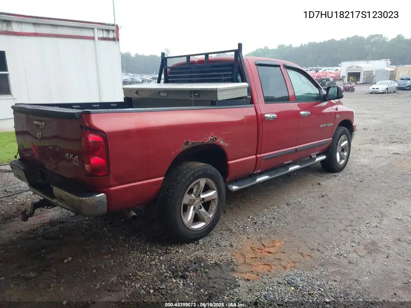 2007 Dodge Ram 1500 Slt/Trx4 Off Road/Sport VIN: 1D7HU18217S123023 Lot: 45399073