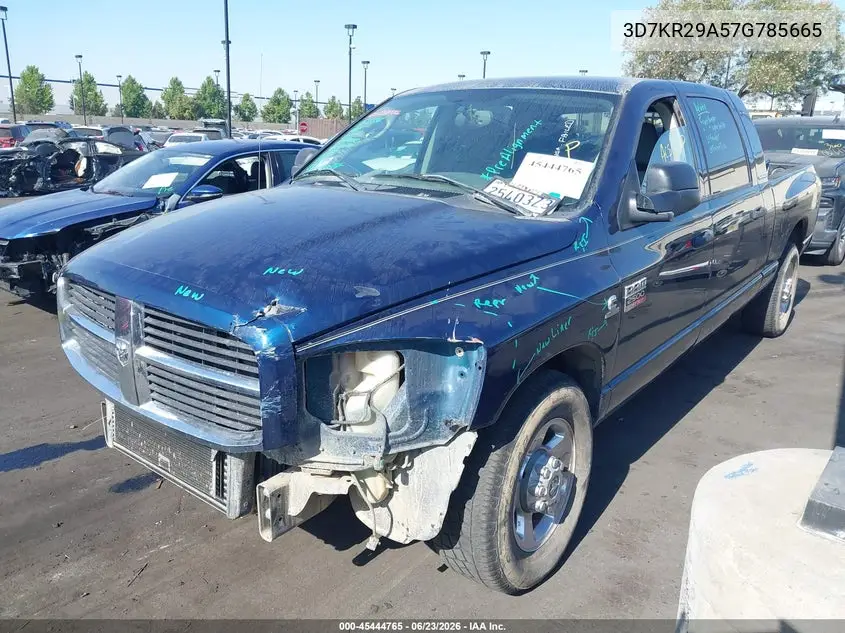 2007 Dodge Ram 2500 Slt VIN: 3D7KR29A57G785665 Lot: 45444765
