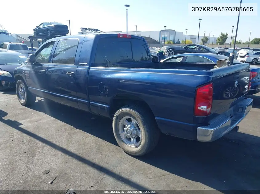 2007 Dodge Ram 2500 Slt VIN: 3D7KR29A57G785665 Lot: 45444765