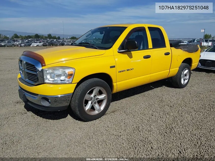 2007 Dodge Ram 1500 Slt VIN: 1D7HA18297S251048 Lot: 45636288