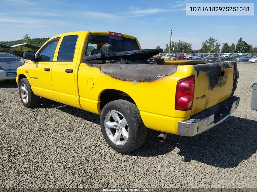 2007 Dodge Ram 1500 Slt VIN: 1D7HA18297S251048 Lot: 45636288