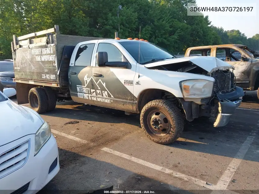 2007 Dodge Ram 3500 Hd Chassis St/Slt/Laramie VIN: 3D6WH48A37G726197 Lot: 45650853