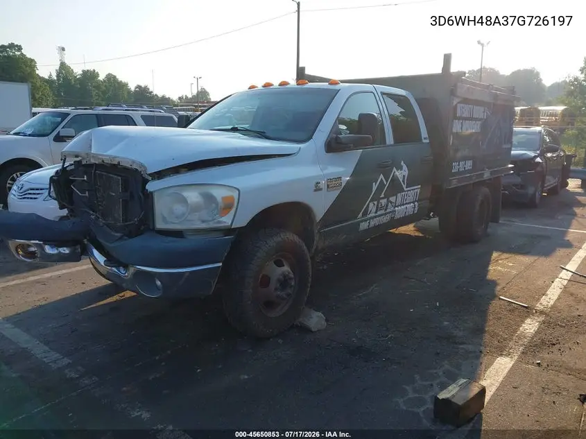 2007 Dodge Ram 3500 Hd Chassis St/Slt/Laramie VIN: 3D6WH48A37G726197 Lot: 45650853