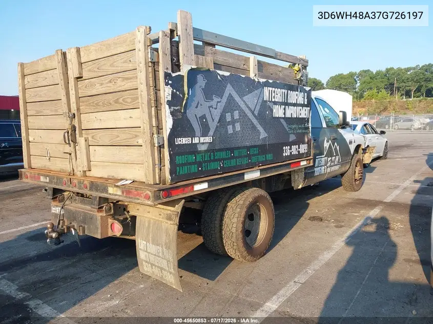 2007 Dodge Ram 3500 Hd Chassis St/Slt/Laramie VIN: 3D6WH48A37G726197 Lot: 45650853