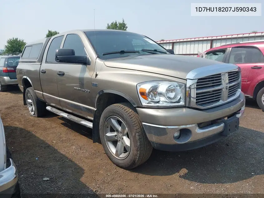 2007 Dodge Ram 1500 Slt/Trx4 Off Road/Sport VIN: 1D7HU18207J590343 Lot: 45655356