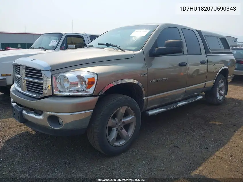 2007 Dodge Ram 1500 Slt/Trx4 Off Road/Sport VIN: 1D7HU18207J590343 Lot: 45655356