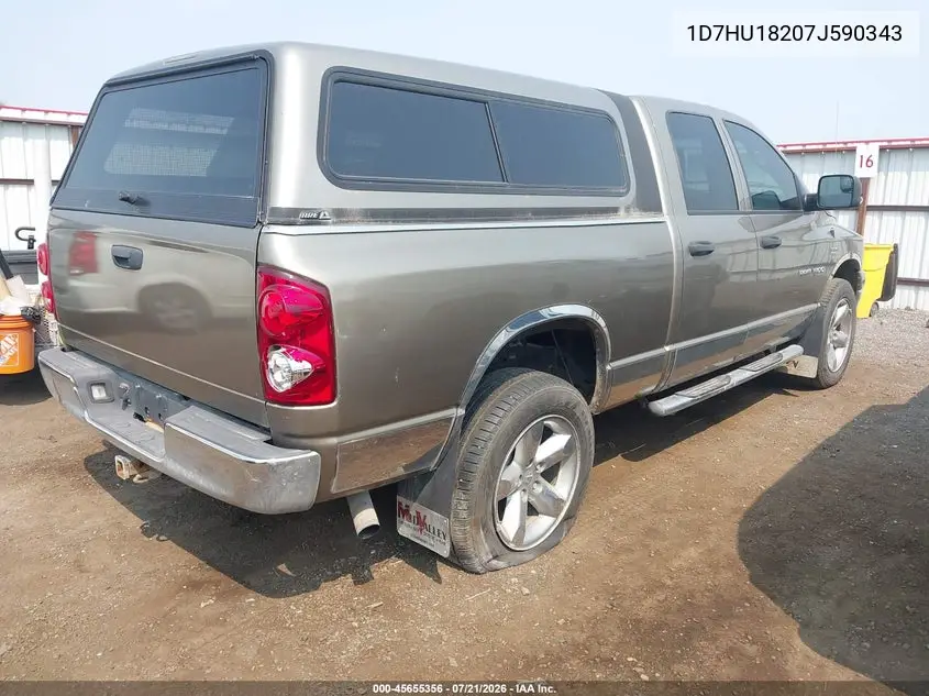 2007 Dodge Ram 1500 Slt/Trx4 Off Road/Sport VIN: 1D7HU18207J590343 Lot: 45655356