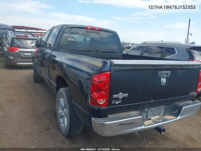 2008 Dodge Ram 1500 Slt VIN: 1D7HA18N78J152553 Lot: 45606247