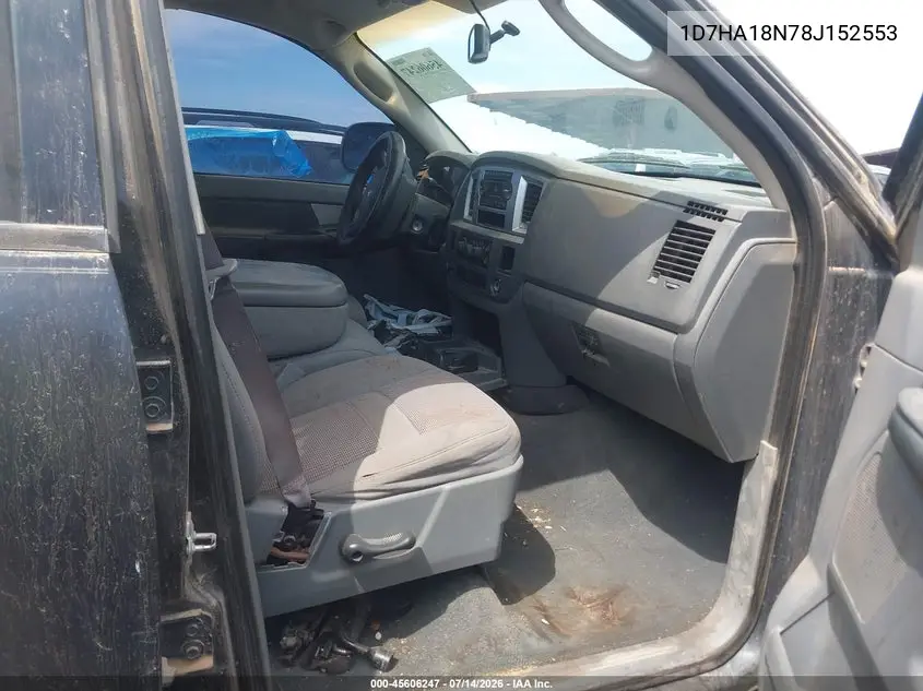 2008 Dodge Ram 1500 Slt VIN: 1D7HA18N78J152553 Lot: 45606247