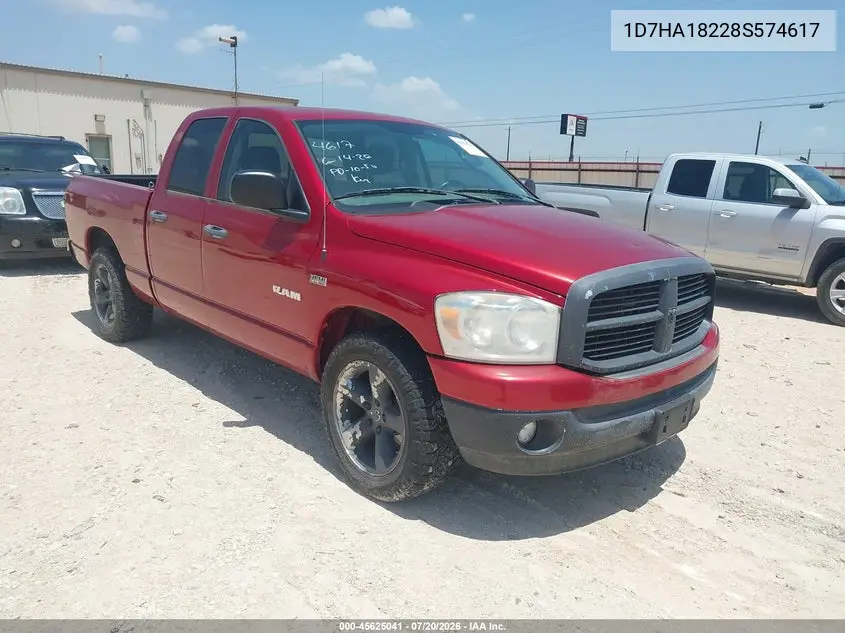 2008 Dodge Ram 1500 Slt VIN: 1D7HA18228S574617 Lot: 45625041