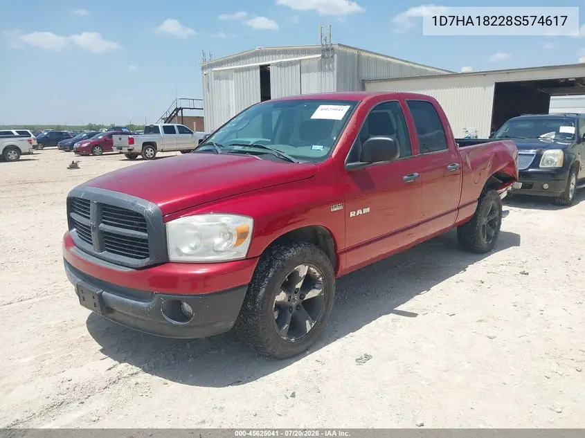 2008 Dodge Ram 1500 Slt VIN: 1D7HA18228S574617 Lot: 45625041