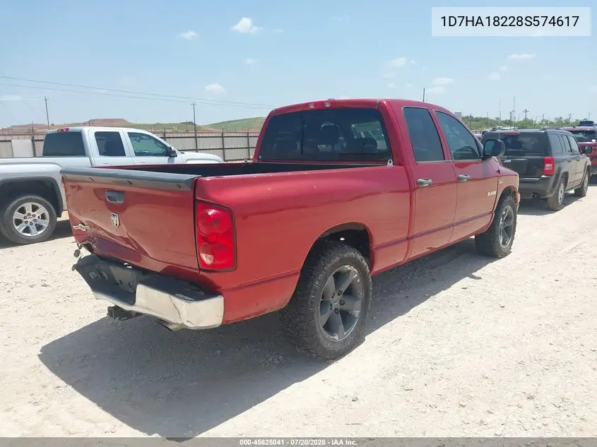 2008 Dodge Ram 1500 Slt VIN: 1D7HA18228S574617 Lot: 45625041