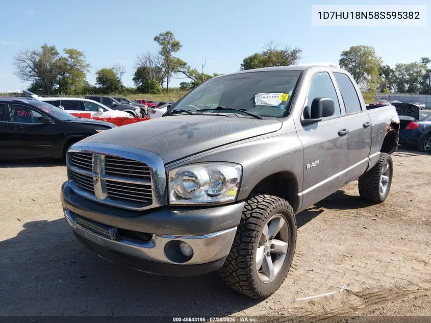 2008 Dodge Ram 1500 Slt VIN: 1D7HU18N58S595382 Lot: 45643195