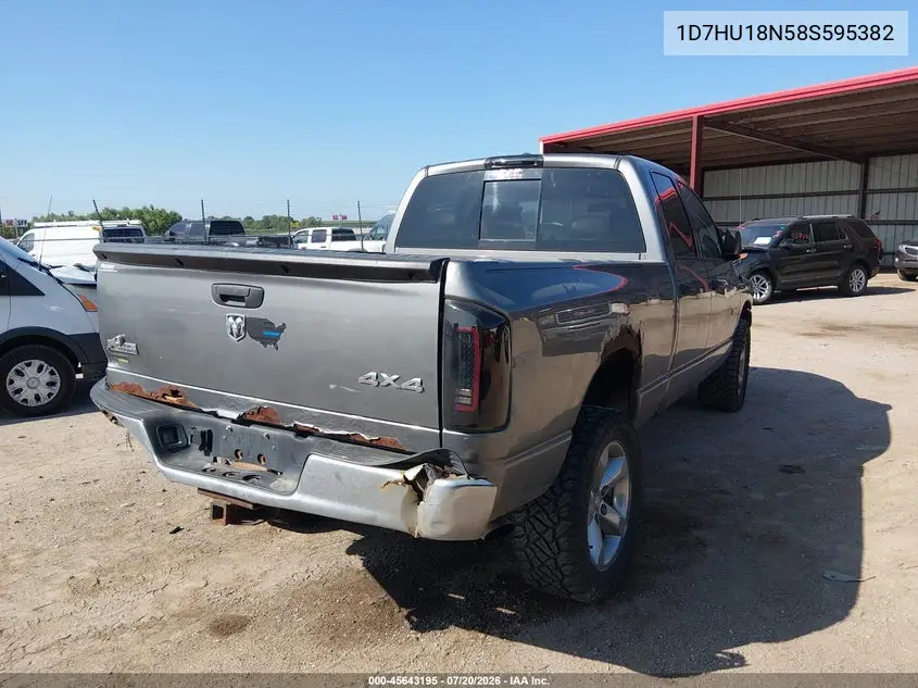 2008 Dodge Ram 1500 Slt VIN: 1D7HU18N58S595382 Lot: 45643195