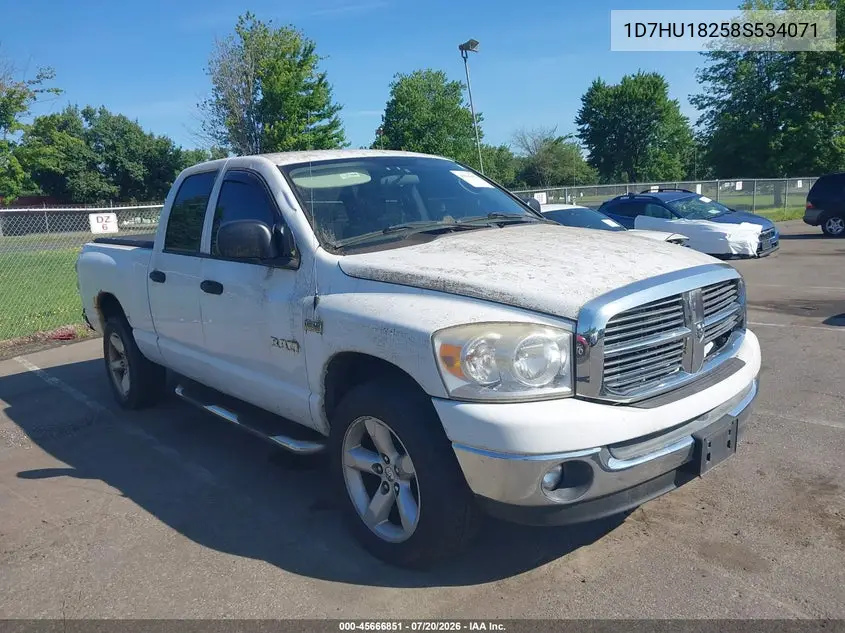 2008 Dodge Ram 1500 Slt VIN: 1D7HU18258S534071 Lot: 45666851