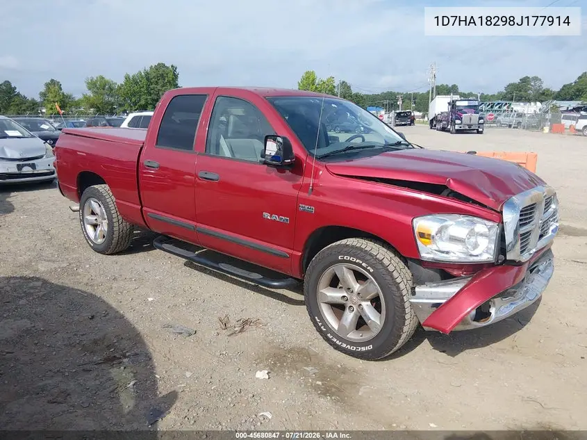 2008 Dodge Ram 1500 Slt VIN: 1D7HA18298J177914 Lot: 45680847