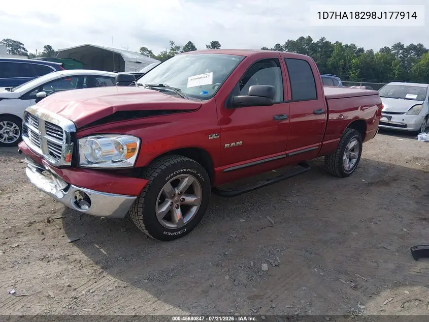 2008 Dodge Ram 1500 Slt VIN: 1D7HA18298J177914 Lot: 45680847