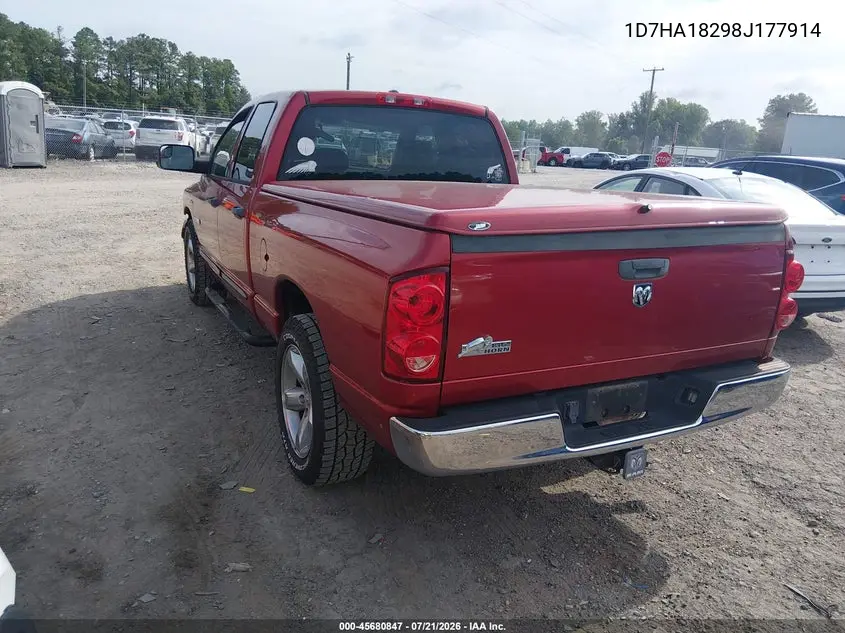 2008 Dodge Ram 1500 Slt VIN: 1D7HA18298J177914 Lot: 45680847