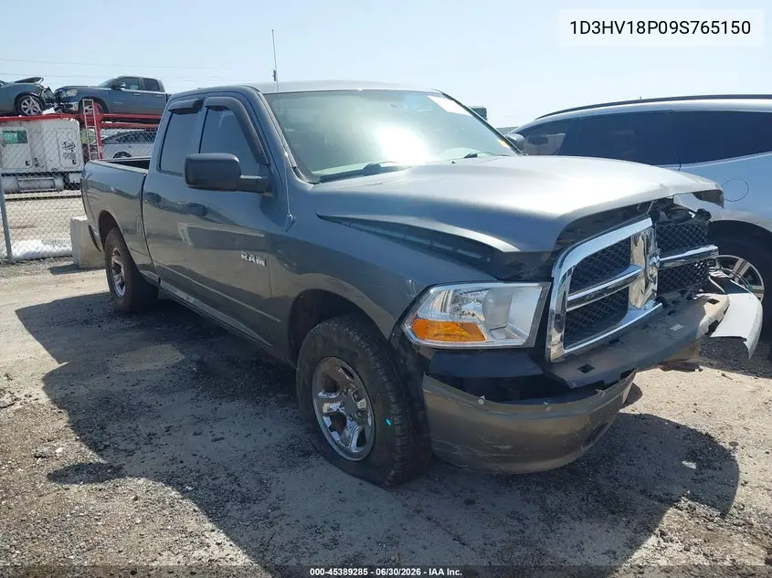 2009 Dodge Ram 1500 St VIN: 1D3HV18P09S765150 Lot: 45389285