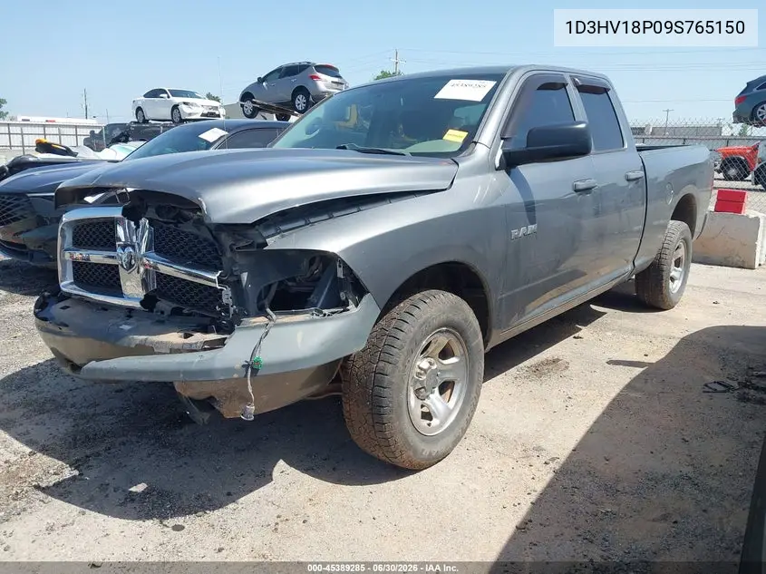 2009 Dodge Ram 1500 St VIN: 1D3HV18P09S765150 Lot: 45389285