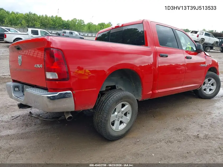 2009 Dodge Ram 1500 Slt/Sport/Trx VIN: 1D3HV13T39J513533 Lot: 45452789