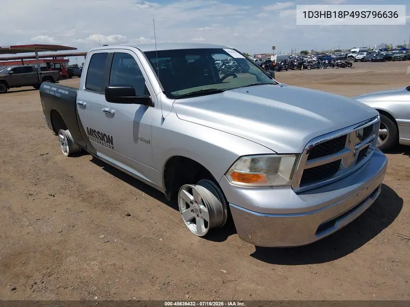 2009 Dodge Ram 1500 Slt/Sport/Trx VIN: 1D3HB18P49S796636 Lot: 45636432