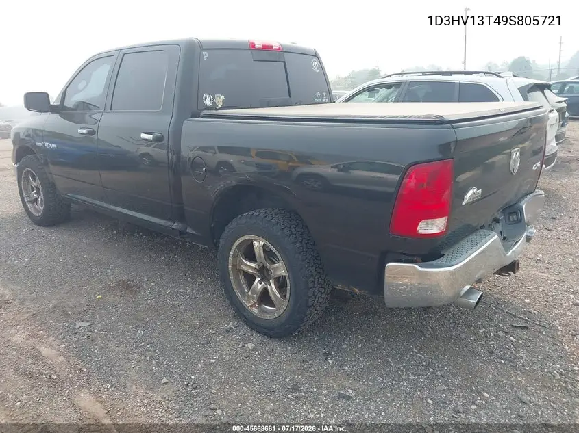 2009 Dodge Ram 1500 Slt/Sport/Trx VIN: 1D3HV13T49S805721 Lot: 45668681