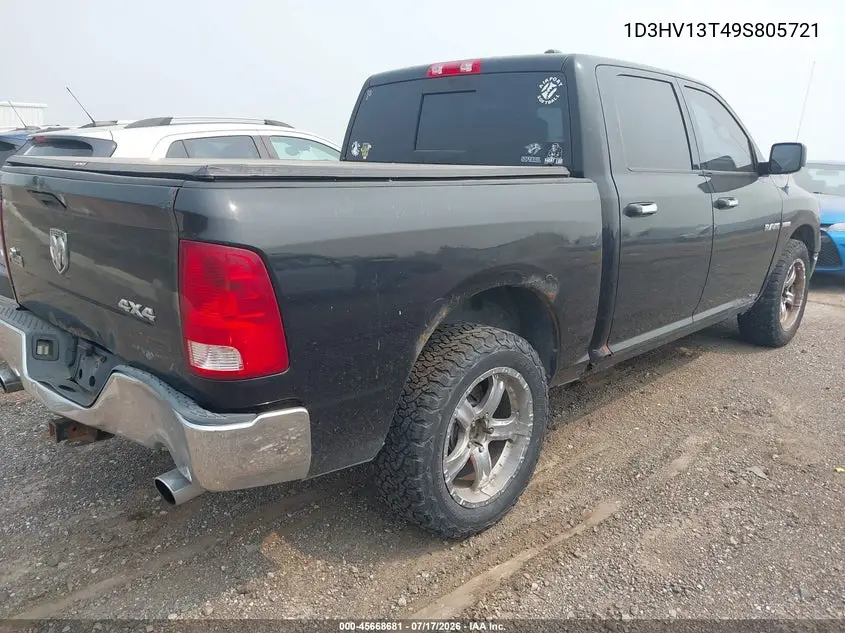 2009 Dodge Ram 1500 Slt/Sport/Trx VIN: 1D3HV13T49S805721 Lot: 45668681