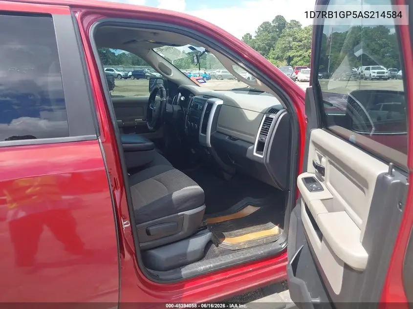 2010 Dodge Ram 1500 Slt/Sport/Trx VIN: 1D7RB1GP5AS214584 Lot: 45394058