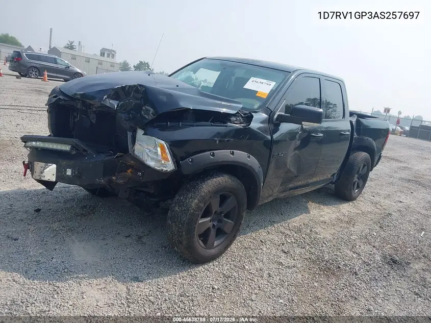 2010 Dodge Ram 1500 Slt/Sport/Trx VIN: 1D7RV1GP3AS257697 Lot: 45638759