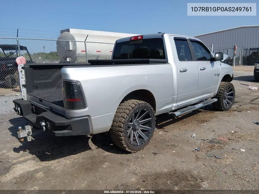 2010 Dodge Ram 1500 Slt/Sport/Trx VIN: 1D7RB1GP0AS249761 Lot: 45668804