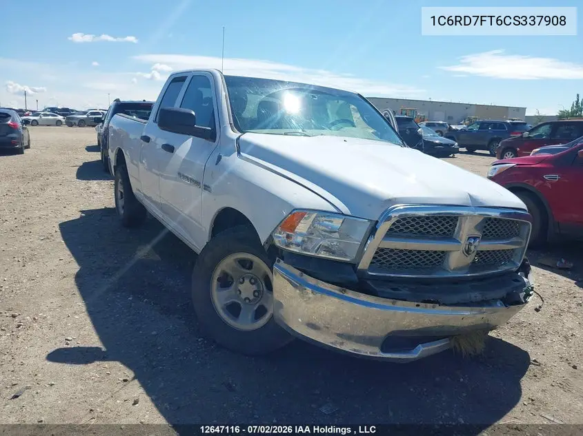 2012 Dodge Ram 1500 St VIN: 1C6RD7FT6CS337908 Lot: 12647116
