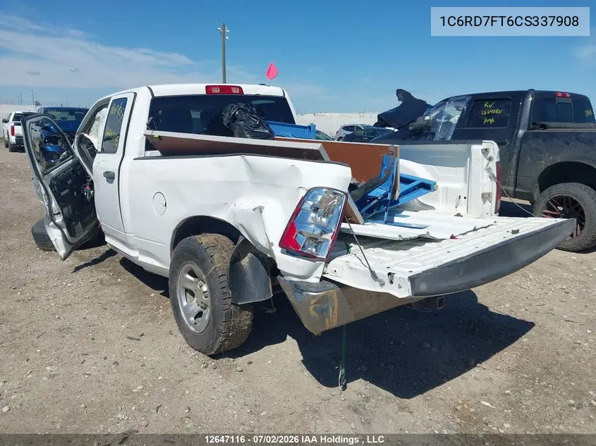 2012 Dodge Ram 1500 St VIN: 1C6RD7FT6CS337908 Lot: 12647116