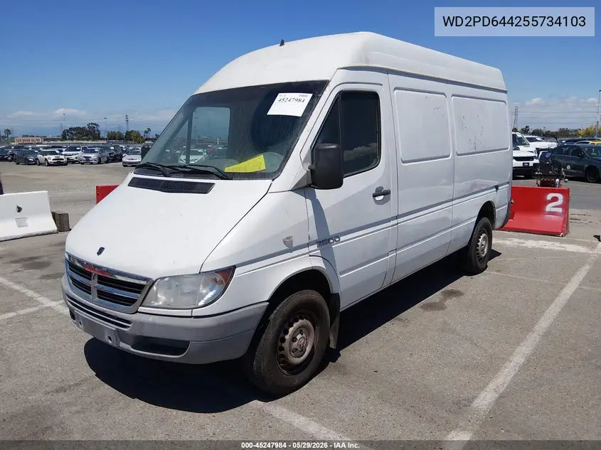 2005 Dodge Sprinter Van 2500 Shc VIN: WD2PD644255734103 Lot: 45247984