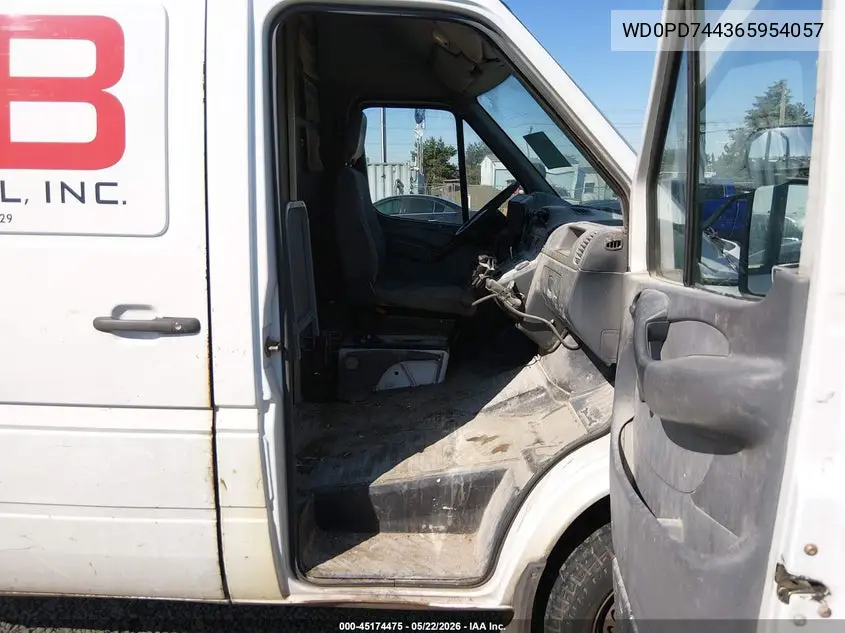 2006 Dodge Sprinter Van 2500 Shc VIN: WD0PD744365954057 Lot: 45174475