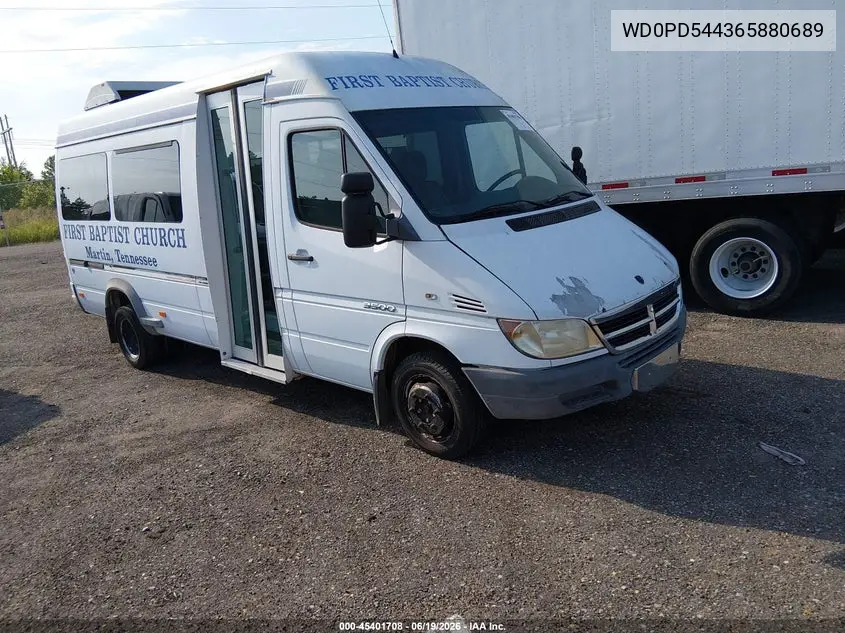 2006 Dodge Sprinter Van 3500 Shc VIN: WD0PD544365880689 Lot: 45401708
