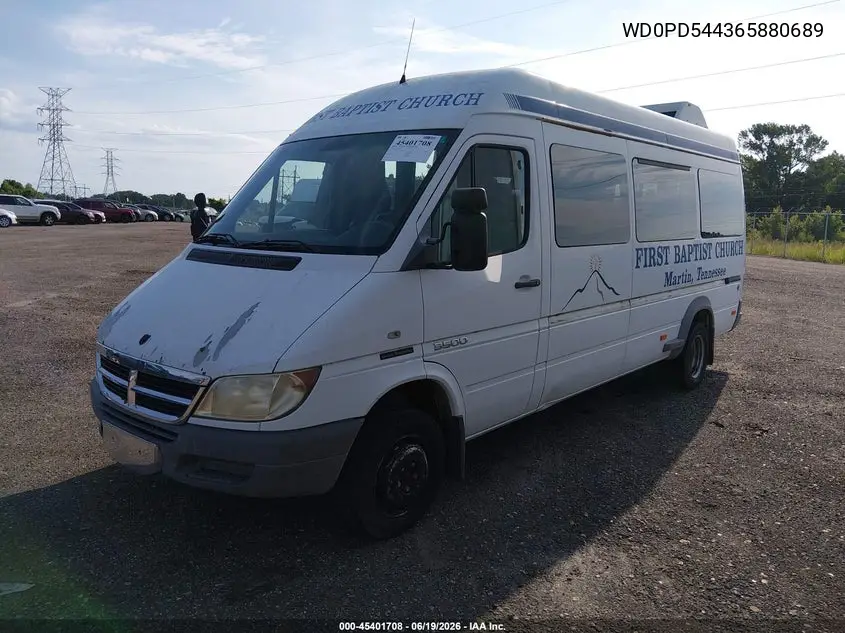2006 Dodge Sprinter Van 3500 Shc VIN: WD0PD544365880689 Lot: 45401708