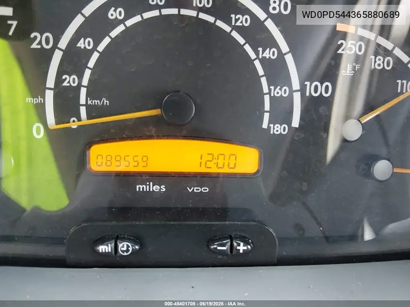 2006 Dodge Sprinter Van 3500 Shc VIN: WD0PD544365880689 Lot: 45401708