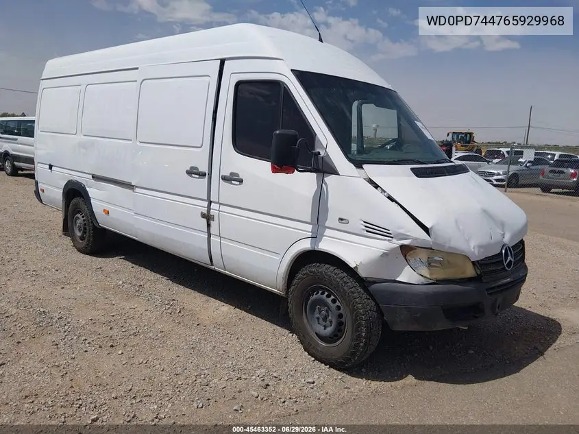 2006 Dodge Sprinter Van 2500 Shc VIN: WD0PD744765929968 Lot: 45463352