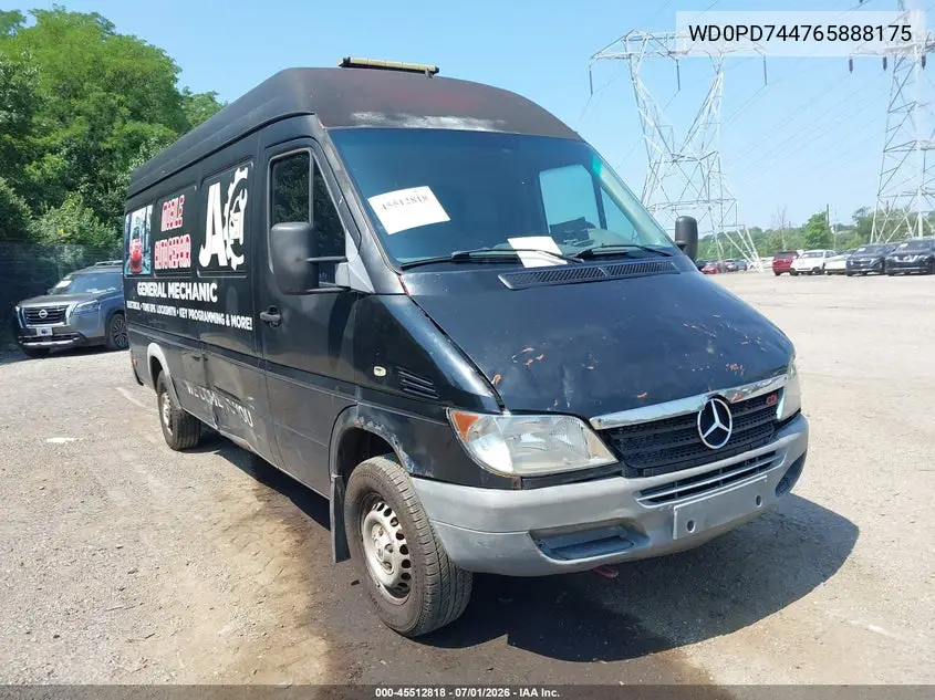 2006 Dodge Sprinter Van 2500 Shc VIN: WD0PD744765888175 Lot: 45512818