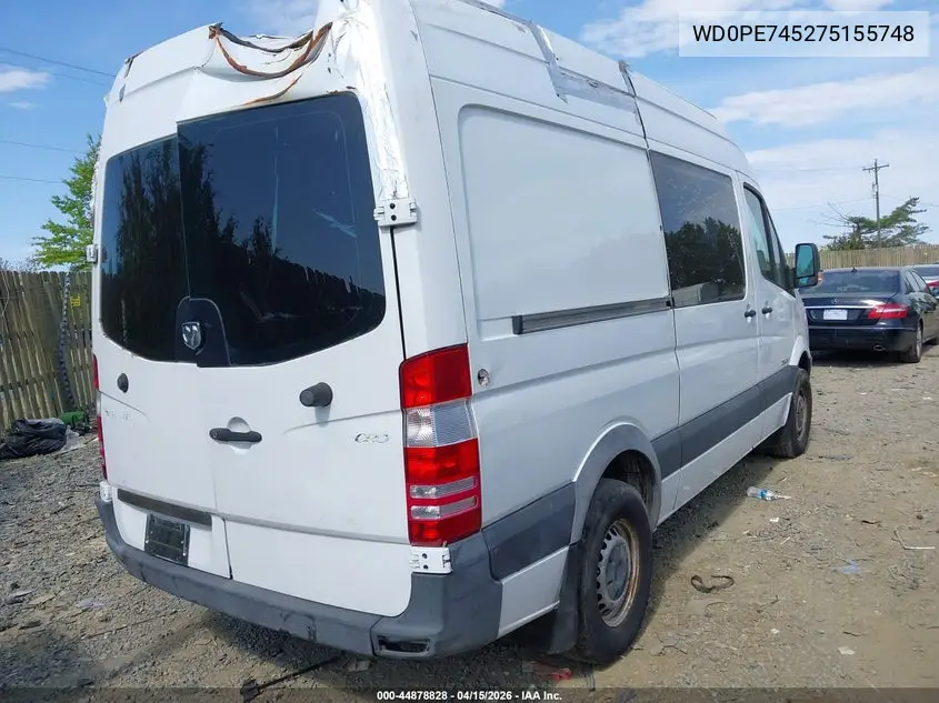 2007 Dodge Sprinter Van 2500 VIN: WD0PE745275155748 Lot: 44878828