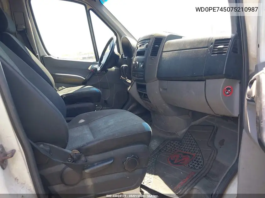 2007 Dodge Sprinter Van 2500 VIN: WD0PE745075210987 Lot: 45024171