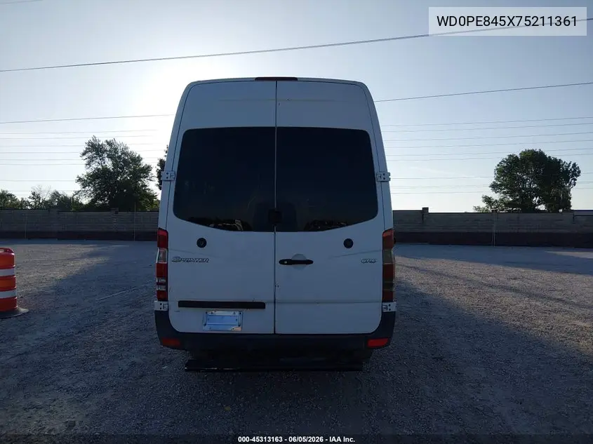 2007 Dodge Sprinter Van 2500 High Roof VIN: WD0PE845X75211361 Lot: 45313163