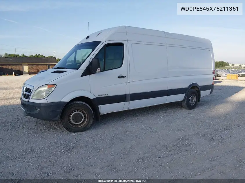 2007 Dodge Sprinter Van 2500 High Roof VIN: WD0PE845X75211361 Lot: 45313163