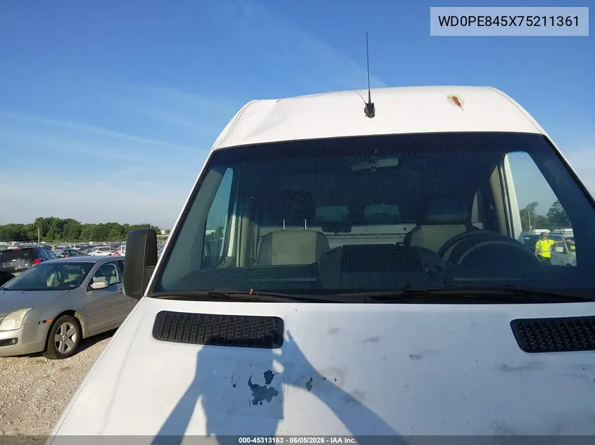 2007 Dodge Sprinter Van 2500 High Roof VIN: WD0PE845X75211361 Lot: 45313163
