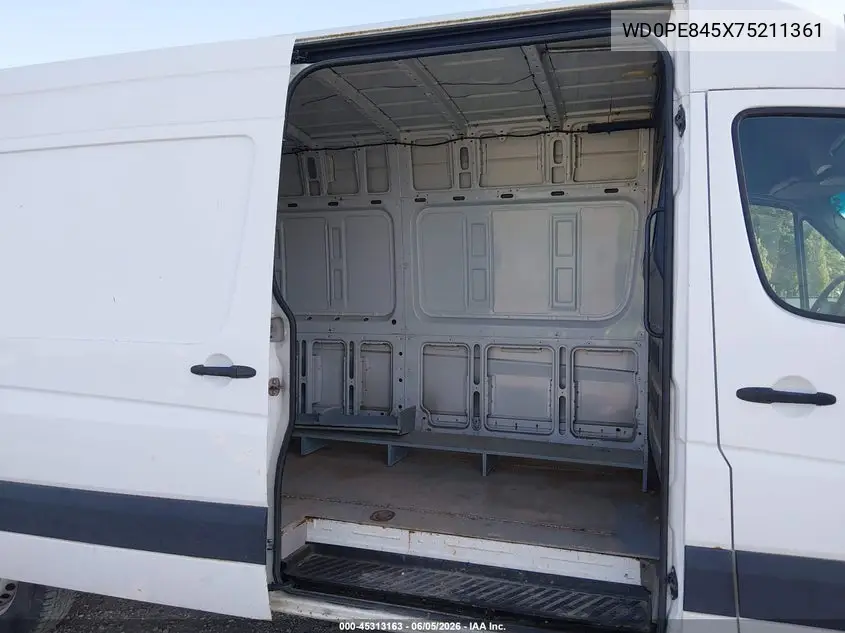2007 Dodge Sprinter Van 2500 High Roof VIN: WD0PE845X75211361 Lot: 45313163